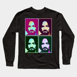 Charles Manson - Classic Design Long Sleeve T-Shirt